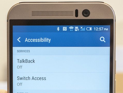 Accessibility menu on android phone.