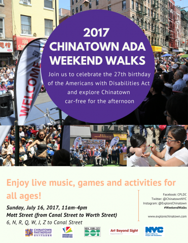 Photos of last years Chinatown ADA Weekend Walks