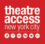 Theatre Access New York City logo on red background