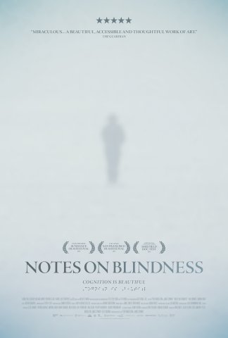 Soft Blue with a shadow of a person- NOTES ON BLINDNESS