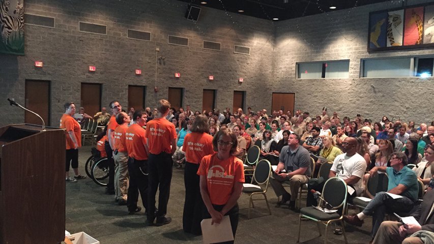 The Disability Awareness Players have trained over 3000 staff members of businesses around the Chicago area.  Would you like to become DIsability Aware?