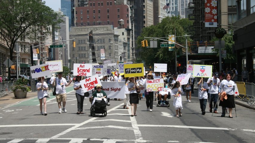 People marching on the streets